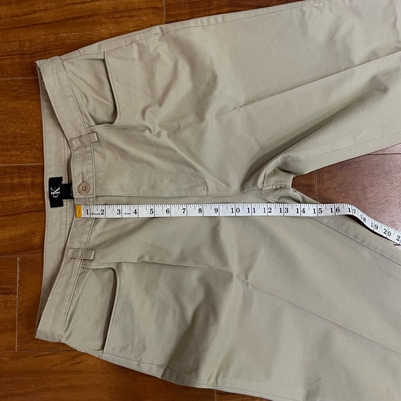 CALVIN KLEIN Khakis Pants Flat Front 36x34 - Picture 6 of 9
